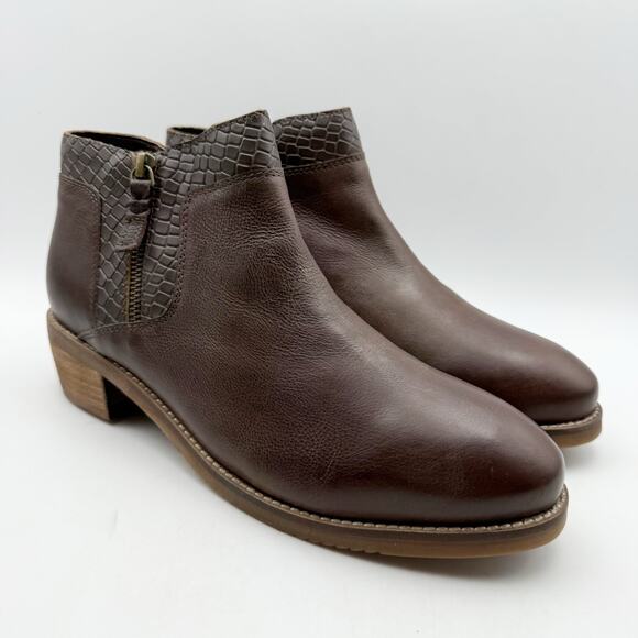Softwalk Womens Rubi Ankle Boots US 10 Narrow EU 40.5 Brown Leather NWOB - Picture 5 of 12